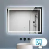 Badspiegel mit Beleuchtung 90x60cm Badezimmerspiegel Produktbild-Vorschau 2