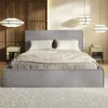 MOTIVENA Boho Polsterbett 180x200 mit Bettkasten, Metall Produktbild-Vorschau 2