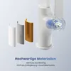A 3D rendering of a kitchen faucet with material samples and descriptive text. Podgląd zdjęcia produktu