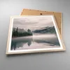 Gerahmtes Poster - Rahmen in heller Eiche - Reflexion Nebel Produktbild-Vorschau 3