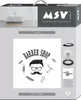 MSV WC Sitz Toilettendeckel MDF Holzkern „Barber“ Produktbild-Vorschau 2