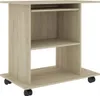 vidaXL Schreibtisch Sonoma-Eiche 80x50x75 cm Holzwerkstoff Produktbild-Vorschau 1