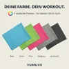 YUMUVE Fitnesshandtuch 125x50 cm | Geräteüberzug | Hellgrau Produktbild-Vorschau 2