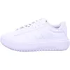 A side view of a white Adidas Grand Court Platform sneaker against a white background. Produktbild-Vorschau