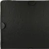 A close-up shot of a black fabric material with circular elements attached to the corners. Produktbild-Vorschau