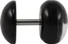 Fake Plug Ohrstecker schwarz Glitterline in verschiedenen Produktbild-Vorschau 2