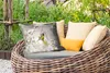 MuchoWow® Outdoor Kissen - Vogel - Kohlmeise - Blumen - Produktbild-Vorschau 3