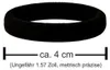 50er Set Haargummis Schwarz 4cm Elastisch Stoff Produktbild-Vorschau 2