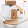 INF Etichette Regalo in Carta Kraft con Spago - 100 Pezzi Anteprima dell’immagine prodotto 5