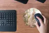 MuchoWow® Mauspad Mousepad Schilf - Sonne - Pflanze 20x20 Produktbild-Vorschau 4