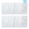A grid of six smart thermostats displayed on a white background. Produktbild-Vorschau