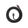 A black USB-C cable coiled on a white background. Produktbild-Vorschau