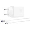A white HUAWEI wall charger with a USB-C cable on a white background. Náhled obrázku produktu