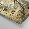 Wanduhr - Quadrat - Glasuhr - Fahrrad Wiese Blumen - Produktbild-Vorschau 5