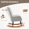 Fotel bujany HOMCOM, fotel bujany z podłokietnikami, wygląd Podgląd zdjęcia produktu 6
