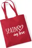 Huuraa Jutebeutel Spain my love 10 Liter Classic Red Produktbild-Vorschau 1