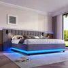 Sweiko Polsterbett, 180x200cm, mit LED-Leiste, Kopfteil mit Produktbild-Vorschau 5