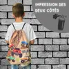 HECKBO Sac de sport enfant motif Monster Truck | Sac à Voir les images du produit 5