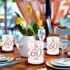 12 Windlicht Tischdeko 60 Geburtstag, Party Deko 60 Produktbild-Vorschau 6
