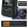 A CO2 measuring device is shown in the foreground, with a couple sleeping in bed in the background. Text overlays describe the product's features. Produktbild-Vorschau