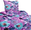 Mikrofaser Satin Bettwäsche Blumen 135x200 80x80 Set 2tlg. Produktbild-Vorschau 1