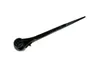 A black scaffolding ratchet wrench with a double socket, shown against a white background. Produktbild-Vorschau