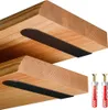 LAMO Staffe per mensole da muro 30 cm 4 pz. nere - Supporti Anteprima dell’immagine prodotto 1