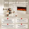 KAMINIO Camino elettrico LEA - Caminetto 3-in-1 con vista Anteprima dell’immagine prodotto 5