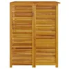 Mülltonnenbox für 2 Tonnen 140x89x117 cm Massivholz Akazie Produktbild-Vorschau 5