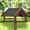 Mangeoire pour oiseaux Relaxdays avec support, toit Voir les images du produit 3