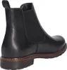 A black leather Chelsea boot is shown from the back-right side against a white background. Produktbild-Vorschau