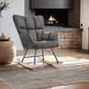 tectake® Schaukelstuhl Torve 68 x 96 x 97 cm, Belastbarkeit Produktbild-Vorschau 9