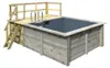 KARIBU Naturbelassen 124 x 142 cm Poolterrasse Front, Produktbild-Vorschau 2