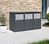 Westmann Tonus 3 Metall Mülltonnenbox 3er 3x240 L Anthrazit Produktbild-Vorschau 9