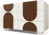 Elegante weiße Kommode mit geschwungenem Design, Produktbild-Vorschau 8