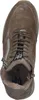 A top-down view of a taupe bootie with a fur lining. Produktbild-Vorschau
