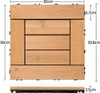 Yaheetech 27 Stück 30x30cm Terrassenfliesen Set Holzfliesen Produktbild-Vorschau 4