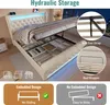 Flieks Hydraulisches Polsterbett 140x190cm mit USB und Produktbild-Vorschau 7