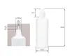 5 plastových fliaš 100 ml LDPE, G14, kvapkadlo, biely Náhľad obrázku produktu 4