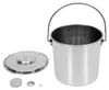 Seau en acier inoxydable - 12 L avec couvercle - Convient Voir les images du produit 2