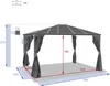 Pergola "belize" graphit 3,6x3m aus aluminium  - Hespéride Produktbild-Vorschau 3