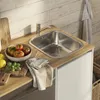 Miniküche Vicco Viktor Weiß/Artisan-Eiche mit Spüle & Produktbild-Vorschau 5