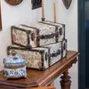 Vintage Holzkoffer mit Barock Design von HMF mit 38 cm Breite in verschiedenen Größen Náhled obrázku produktu