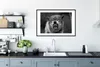 MuchoWow® MuchoWow® Gerahmtes Poster Böser Wolf - schwarz Produktbild-Vorschau 4