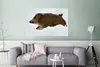 MuchoWow® Poster Schwein - Wild - Schnee 180x120 cm - Produktbild-Vorschau 2