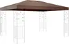Ersatzdach für Pavillon 3x4m Beigegrau Ersatzbezug Produktbild-Vorschau 1