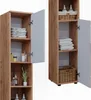 Meuble salle de bain Vicco Irma Blanc brillant/Chêne doré Voir les images du produit 6
