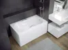 Badewanne Rechteck 120x70 mit AcrylSchürze, Ablaufgarnitur Produktbild-Vorschau 1