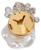 Lot de 4 boutons-fleurs en forme de rose blanche, élégants Voir les images du produit 4