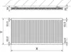 Mexen C11 Heizkörper 900 x 1600 mm, seitliche Anschlüsse, Produktbild-Vorschau 6